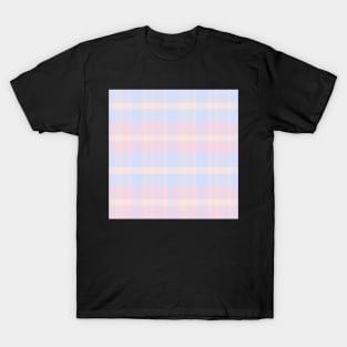 Pastel Aesthetic Iagan 2 Hand Drawn Textured Plaid Pattern T-Shirt